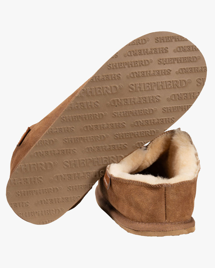 Shepherd® Of Sweden Richard Sheepskin Slippers - Antique Cognac