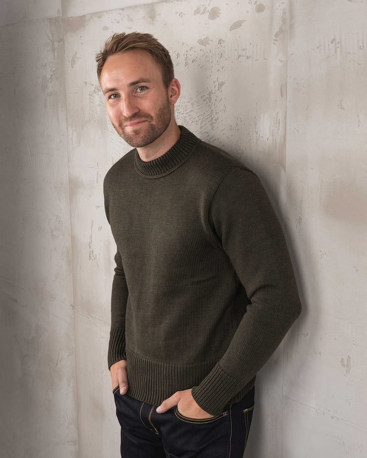 Pike Brothers 1941 USN Merino Wool Seaman Sweater - Olive