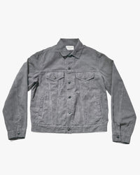 Samurai Jeans SJTKJ26-AT Tropical Weather Trucker Jacket - Sumi Ink