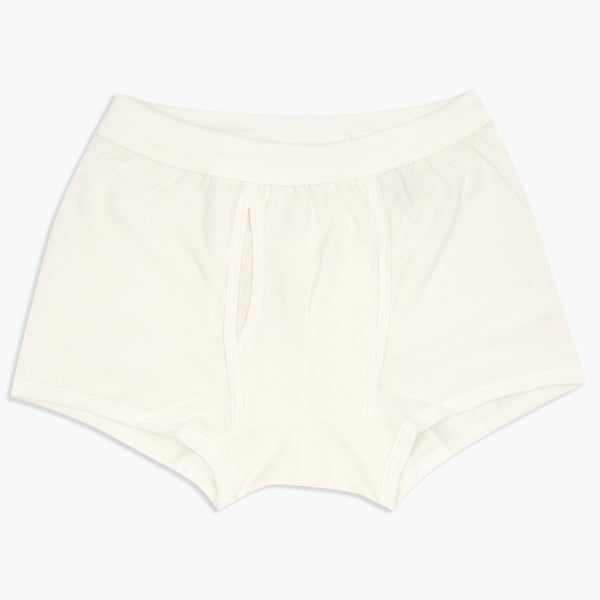 Merz b. Schwanen Good Originals 254 7.2oz Loopwheeled Boxer Brief - White | Merz b. Schwanen Underwear | JEANSTORE