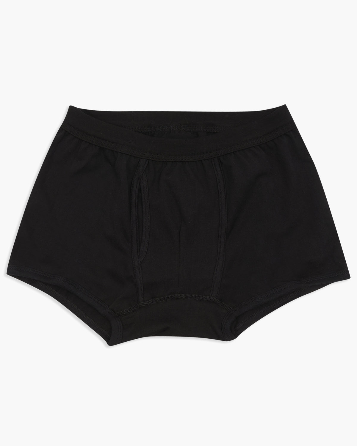Merz b. Schwanen 254 7.2oz Loopwheeled Boxer Brief - Deep Black | Merz b. Schwanen Underwear | JEANSTORE