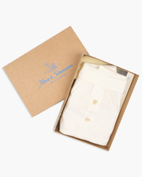 Merz b. Schwanen Good Originals 255 7.2oz Loopwheeled Button Fly Boxer - White | Merz b. Schwanen Underwear | JEANSTORE
