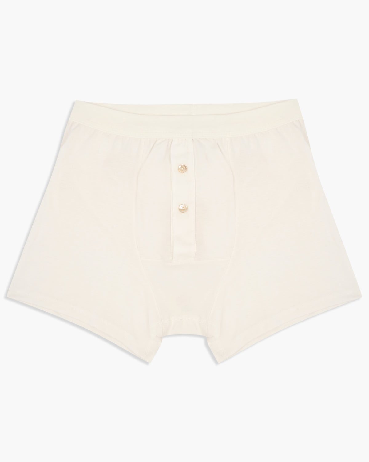 Merz b. Schwanen Good Originals 255 7.2oz Loopwheeled Button Fly Boxer - White | Merz b. Schwanen Underwear | JEANSTORE