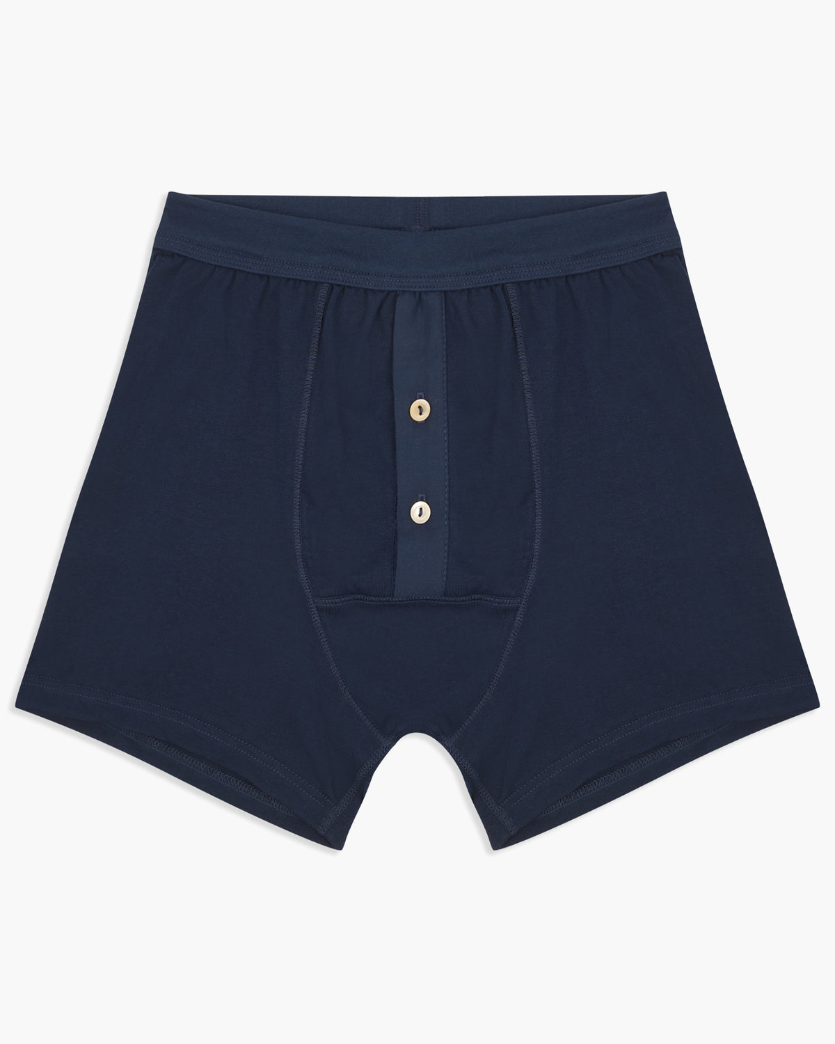 Merz b. Schwanen Good Originals 255 7.2oz Loopwheeled Button Fly Boxer - Ink Blue | Merz b. Schwanen Underwear | JEANSTORE