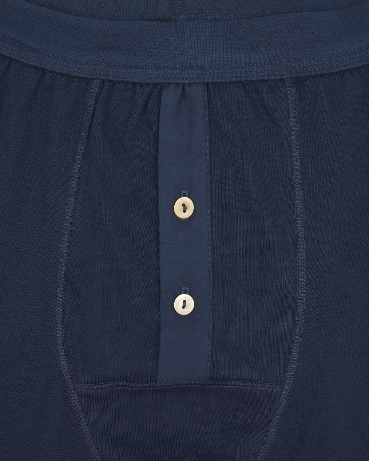 Merz b. Schwanen Good Originals 255 7.2oz Loopwheeled Button Fly Boxer - Ink Blue | Merz b. Schwanen Underwear | JEANSTORE