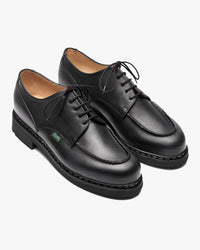 Paraboot Chambord 5-Eye Derby Shoe - Lisse Noir / Tex Noire | Paraboot Shoes | JEANSTORE