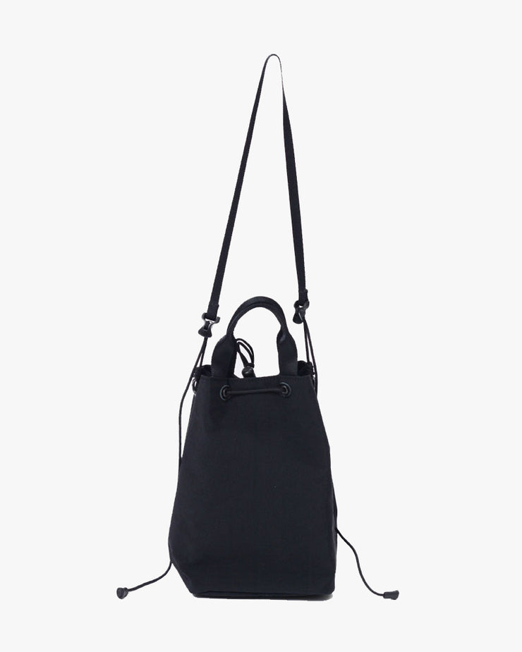 Master-Piece Root Drawstring Shoulder Bag - Black