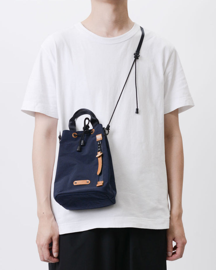 Master-Piece Root Drawstring Shoulder Bag - Navy