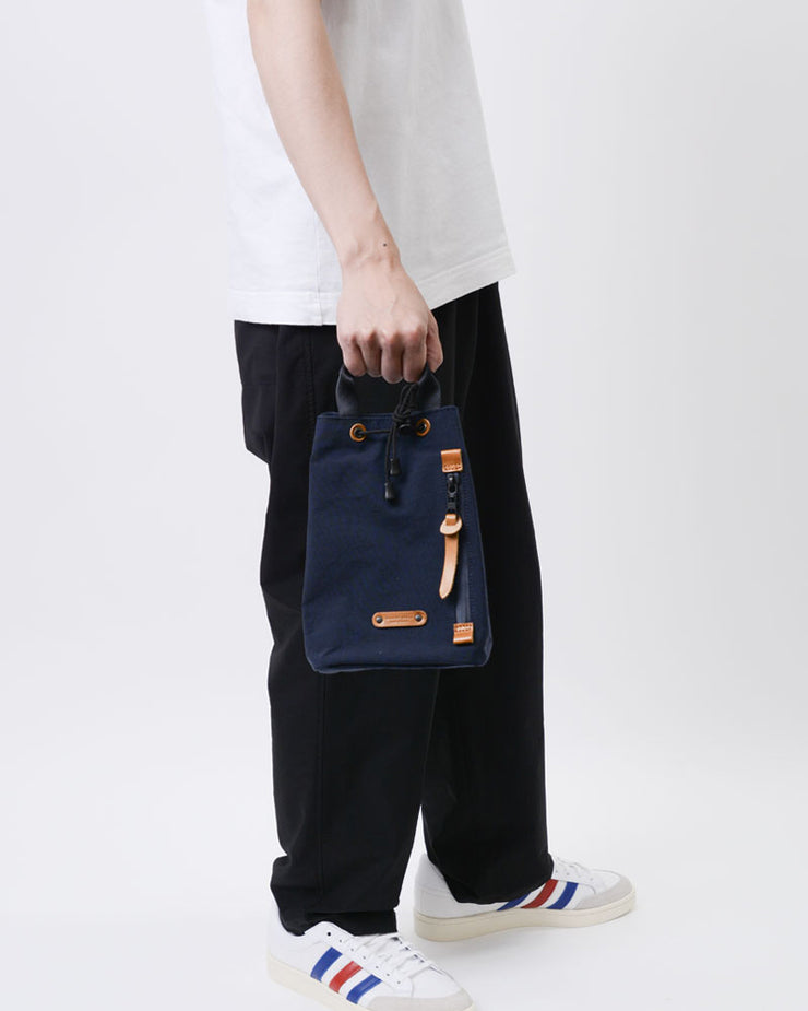 Master-Piece Root Drawstring Shoulder Bag - Navy