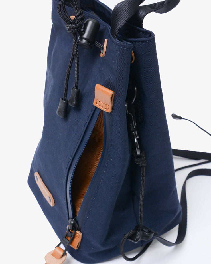 Master-Piece Root Drawstring Shoulder Bag - Navy