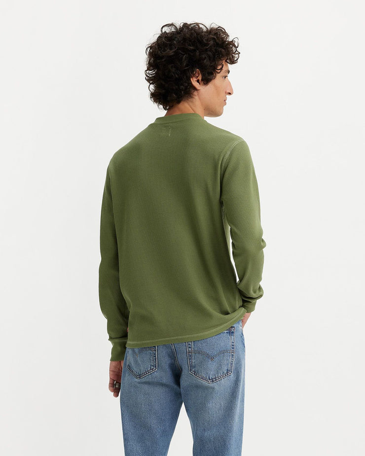 Levi's® L/S Thermal 3-Button Henley - Bluish Olive