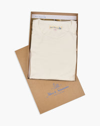 Merz b. Schwanen 2M15 6.8oz Classic Fit Sturdy Jersey Tee - White | Merz b. Schwanen T Shirts | JEANSTORE