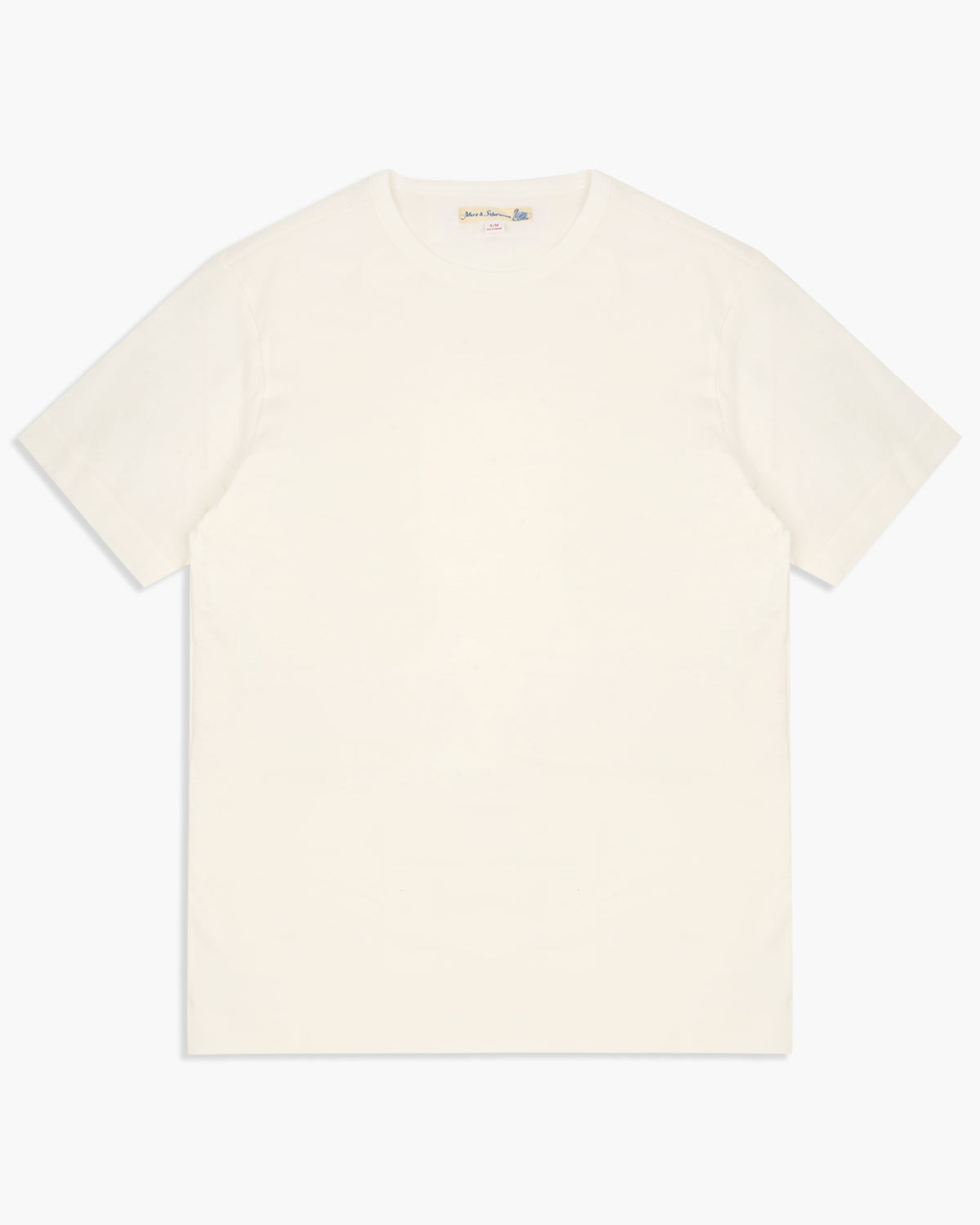 Merz b. Schwanen 2M15 6.8oz Classic Fit Sturdy Jersey Tee - White | Merz b. Schwanen T Shirts | JEANSTORE