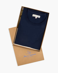 Merz b. Schwanen 2M15 6.8oz Classic Fit Sturdy Jersey Tee - Ink | Merz b. Schwanen T Shirts | JEANSTORE