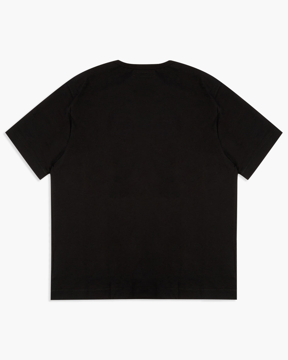 Merz b. Schwanen 2M15C Cropped Classic Fit 6.8oz Sturdy Jersey Tee - Black | Merz b. Schwanen T Shirts | JEANSTORE