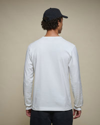 Merz b. Schwanen Originals 2M15LS Classic Fit L/S Sturdy Jersey Tee - White