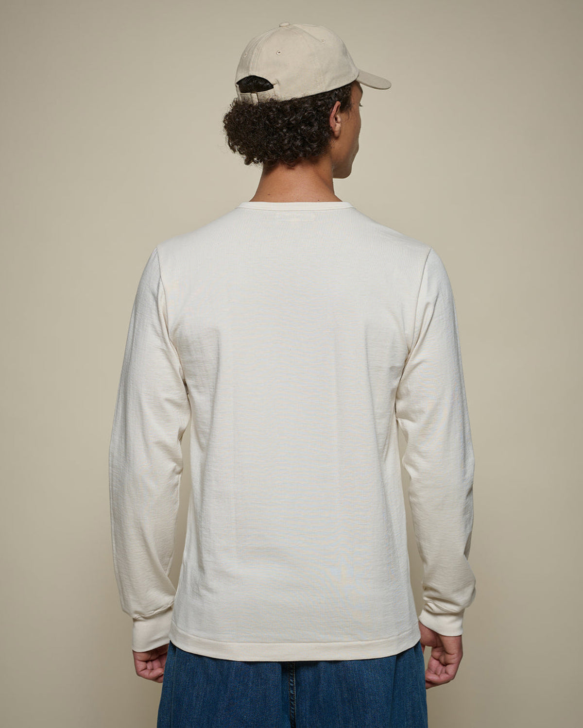 Merz b. Schwanen Originals 2M15LS Classic Fit L/S Sturdy Jersey Tee - Nature
