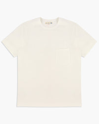Merz b. Schwanen Good Originals 2M15P 6.8oz Classic Fit Sturdy Jersey Pocket Tee - White | Merz b. Schwanen T Shirts | JEANSTORE