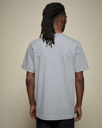 Merz b. Schwanen 2M15 6.8oz Classic Fit Sturdy Jersey Tee - Grey Melange