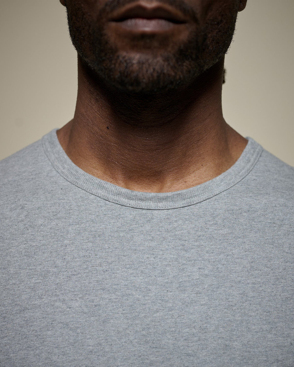 Merz b. Schwanen 2M15 6.8oz Classic Fit Sturdy Jersey Tee - Grey Melange