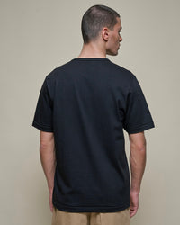 Merz b. Schwanen 2M15 6.8oz Classic Fit Sturdy Jersey Tee - Deep Black | Merz b. Schwanen T Shirts | JEANSTORE