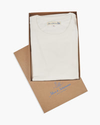 Merz b. Schwanen 2S14 10.7oz Relaxed Fit Loopwheeled Heavy Tee - White | Merz b. Schwanen T Shirts | JEANSTORE