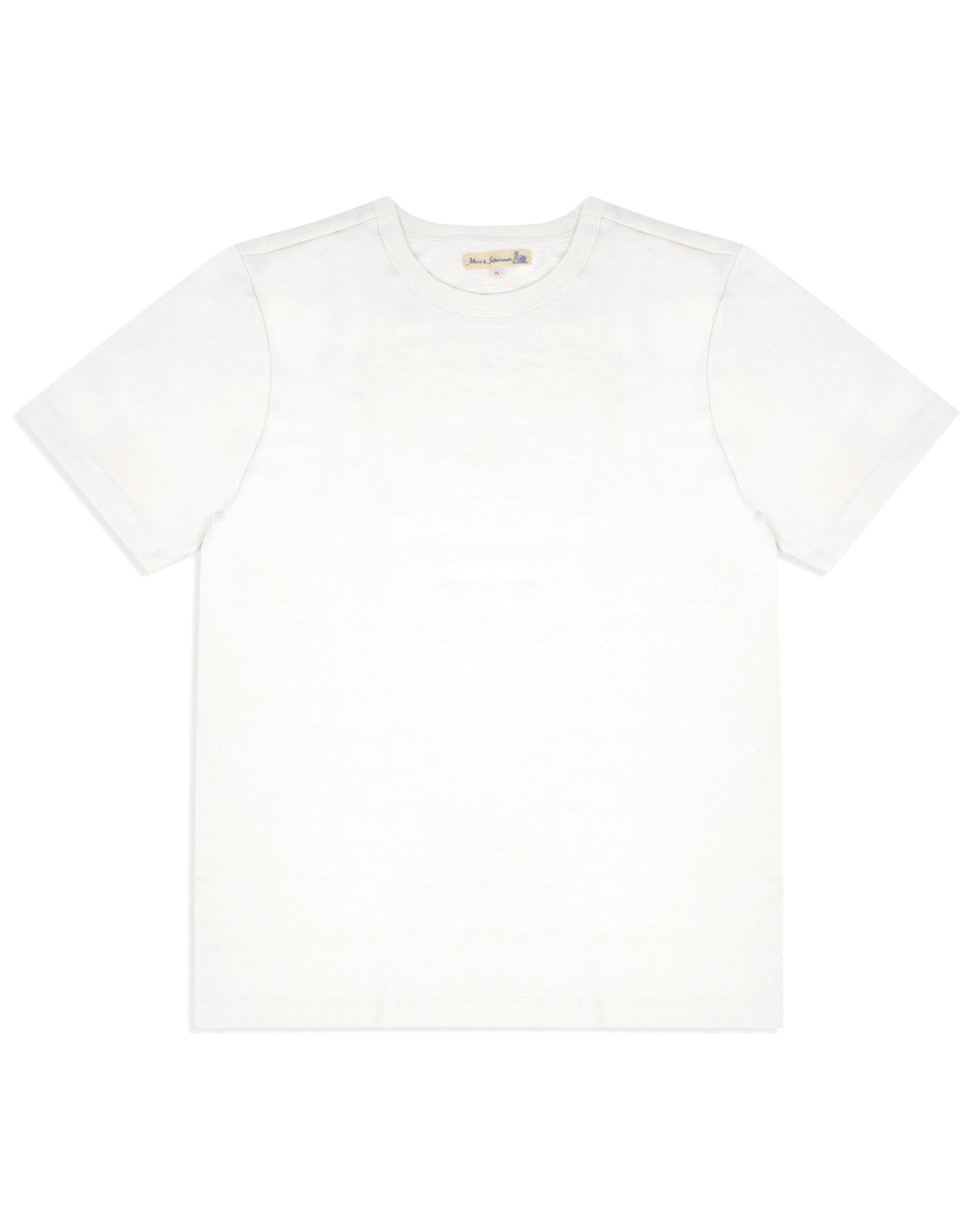 Merz b. Schwanen 2S14 10.7oz Relaxed Fit Loopwheeled Heavy Tee - White | Merz b. Schwanen T Shirts | JEANSTORE