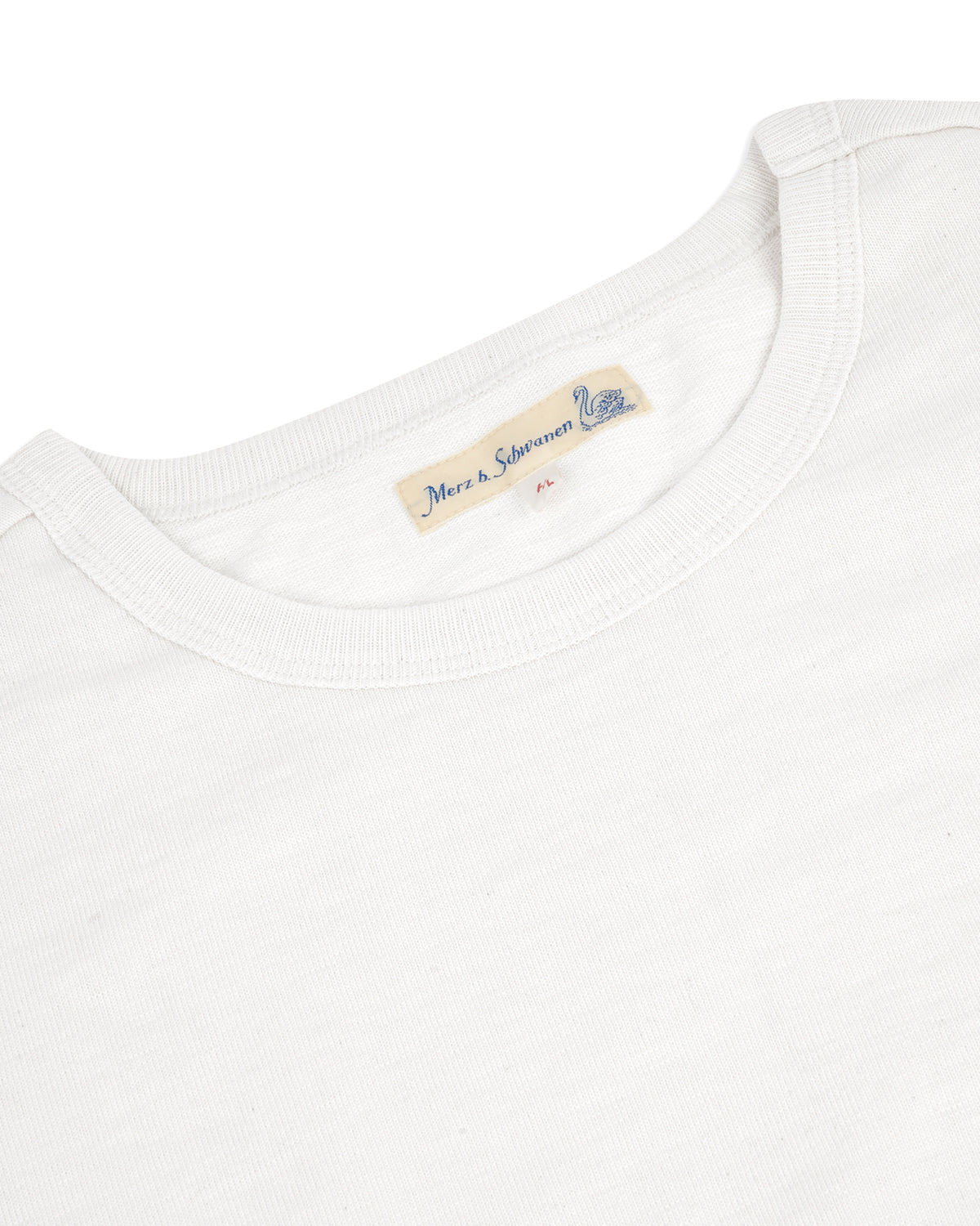 Merz b. Schwanen 2S14 10.7oz Relaxed Fit Loopwheeled Heavy Tee - White | Merz b. Schwanen T Shirts | JEANSTORE