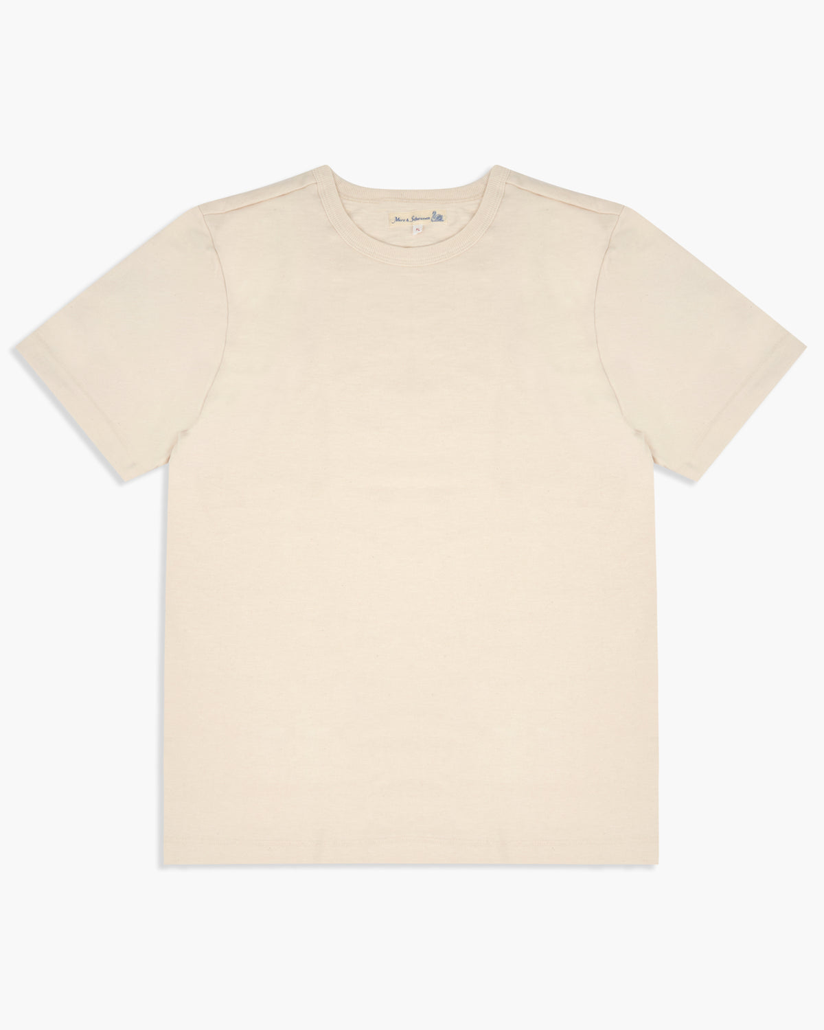 Merz b. Schwanen 2S14 10.7oz Relaxed Fit Loopwheeled Heavy Tee - Nature | Merz b. Schwanen T Shirts | JEANSTORE