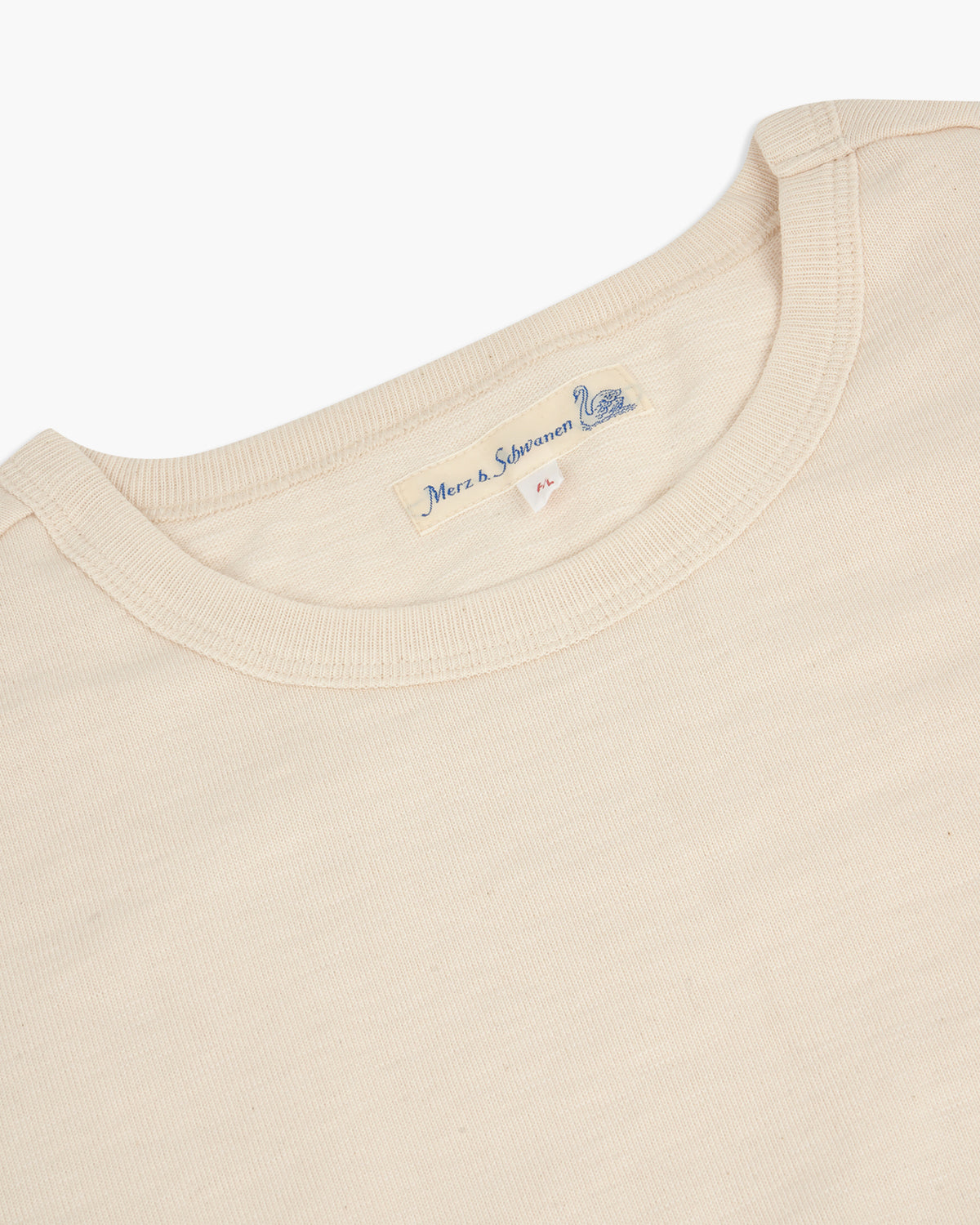 Merz b. Schwanen 2S14 10.7oz Relaxed Fit Loopwheeled Heavy Tee - Nature | Merz b. Schwanen T Shirts | JEANSTORE