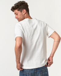 Merz b. Schwanen 2S14 10.7oz Relaxed Fit Loopwheeled Heavy Tee - White | Merz b. Schwanen T Shirts | JEANSTORE