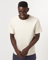 Merz b. Schwanen 2S14 10.7oz Relaxed Fit Loopwheeled Heavy Tee - Nature | Merz b. Schwanen T Shirts | JEANSTORE