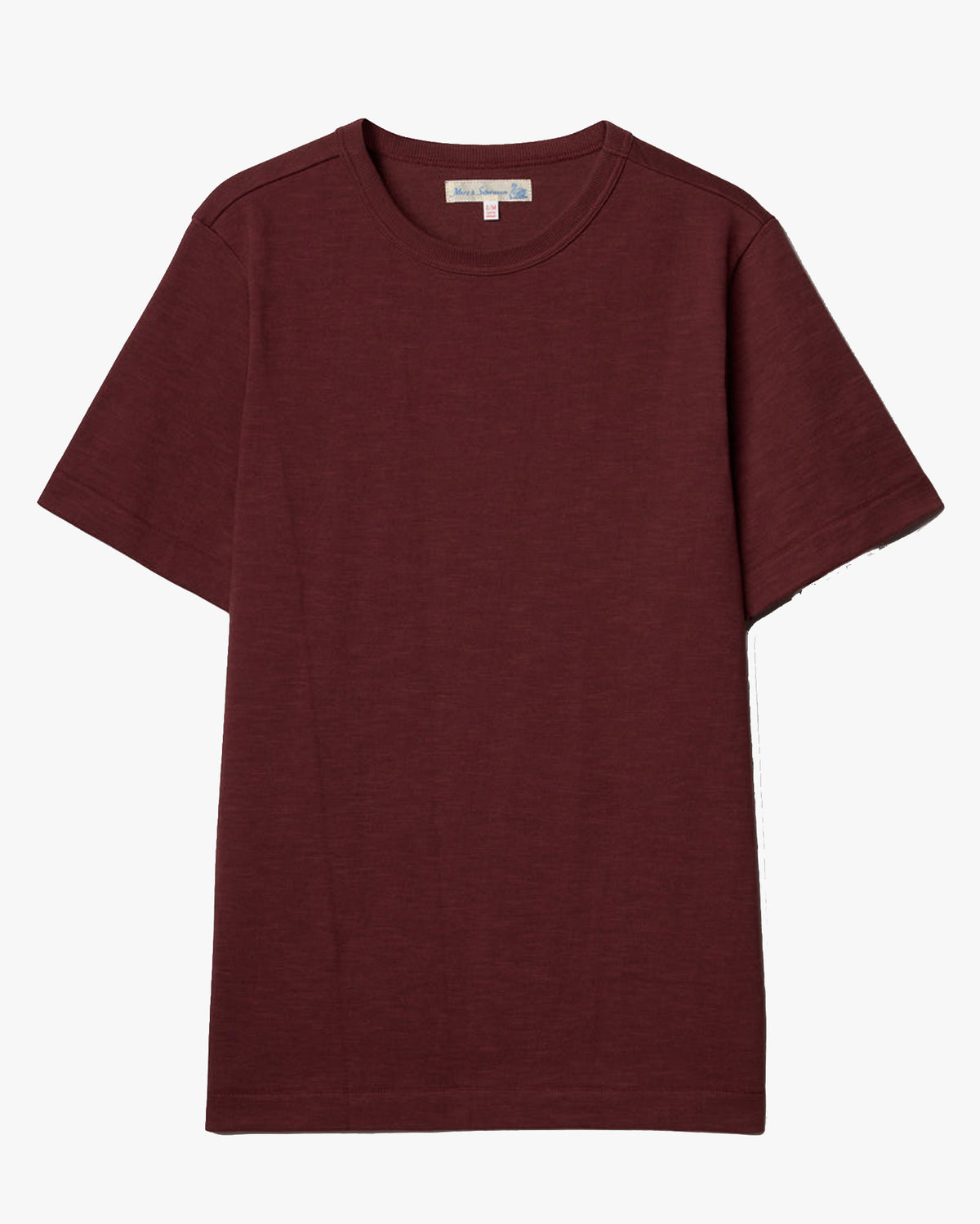 Merz b. Schwanen Originals 2S14 Relaxed Fit Loopwheeled Heavy Tee - Burgundy