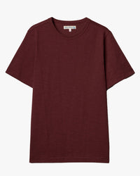Merz b. Schwanen Originals 2S14 Relaxed Fit Loopwheeled Heavy Tee - Burgundy