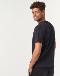 Merz b. Schwanen 2S14 10.7oz Relaxed Fit Loopwheeled Heavy Tee - Charcoal | Merz b. Schwanen T Shirts | JEANSTORE