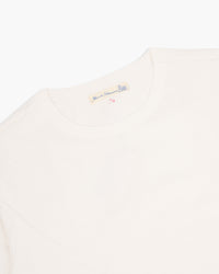 Merz b. Schwanen Good Originals 2S18 10.7oz Loopwheeled Heavyweight L/S Tee - White | Merz b. Schwanen T Shirts | JEANSTORE