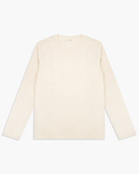Merz b. Schwanen 2S18 10.7oz Loopwheeled Heavyweight L/S Tee - Nature | Merz b. Schwanen T Shirts | JEANSTORE