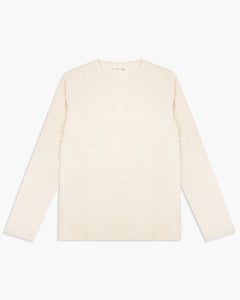 Merz b. Schwanen Good Originals 2S18 10.7oz Loopwheeled Heavyweight L/S Tee - Nature