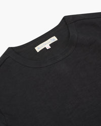 Merz b. Schwanen Good Originals 2S18 10.7oz Loopwheeled Heavyweight L/S Tee - Charcoal | Merz b. Schwanen T Shirts | JEANSTORE