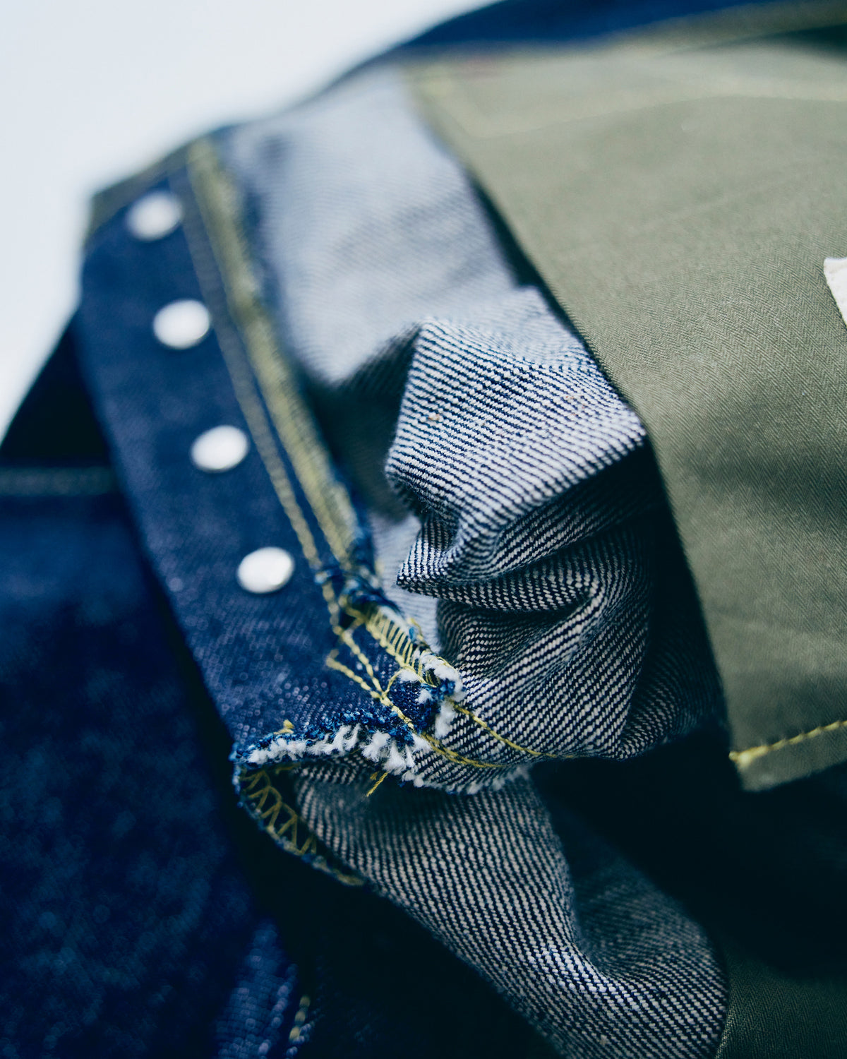 Samurai Jeans S2000HXII Samurai Cotton GL3 Model '44 Style Wide Straight 15.8oz Selvedge Jeans - Onewash