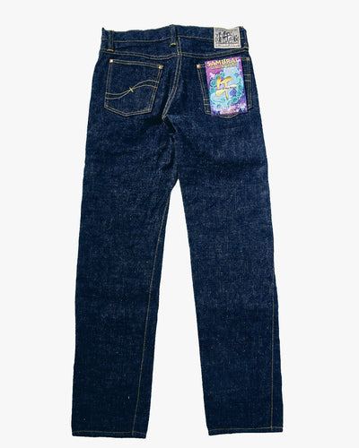 Samurai Jeans S210XJ17oz-26U Straight Fit 17oz Selvedge Jeans - Year Of The Horse / Onewash
