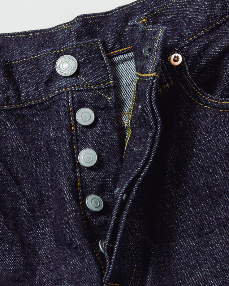 Omoto Denim 0815 Loose Fit 13.5oz Selvedge Jeans - Onewash