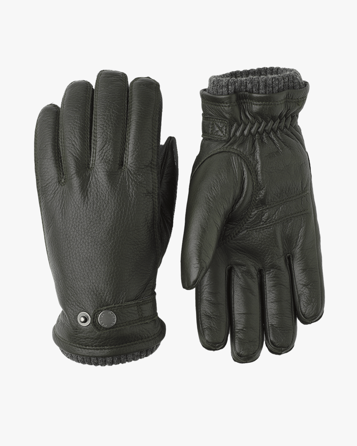 Hestra Utsjö Elk Leather Gloves - Dark Forest | Hestra Gloves | JEANSTORE