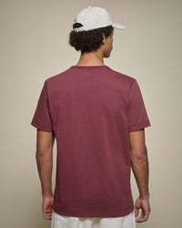 Merz b. Schwanen 2M15 6.8oz Classic Fit Sturdy Jersey Tee - Burgundy