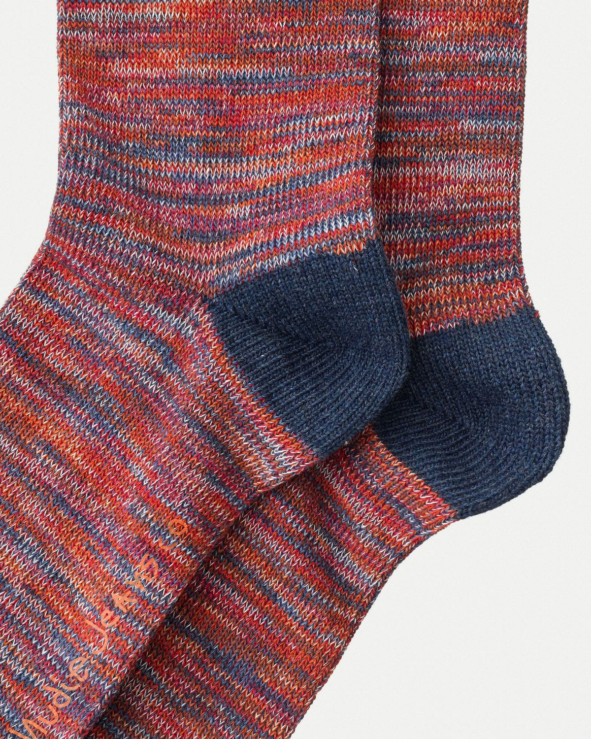 Nudie Jeans Rasmusson Multi Yarn Socks - Red | Nudie Jeans Socks | JEANSTORE