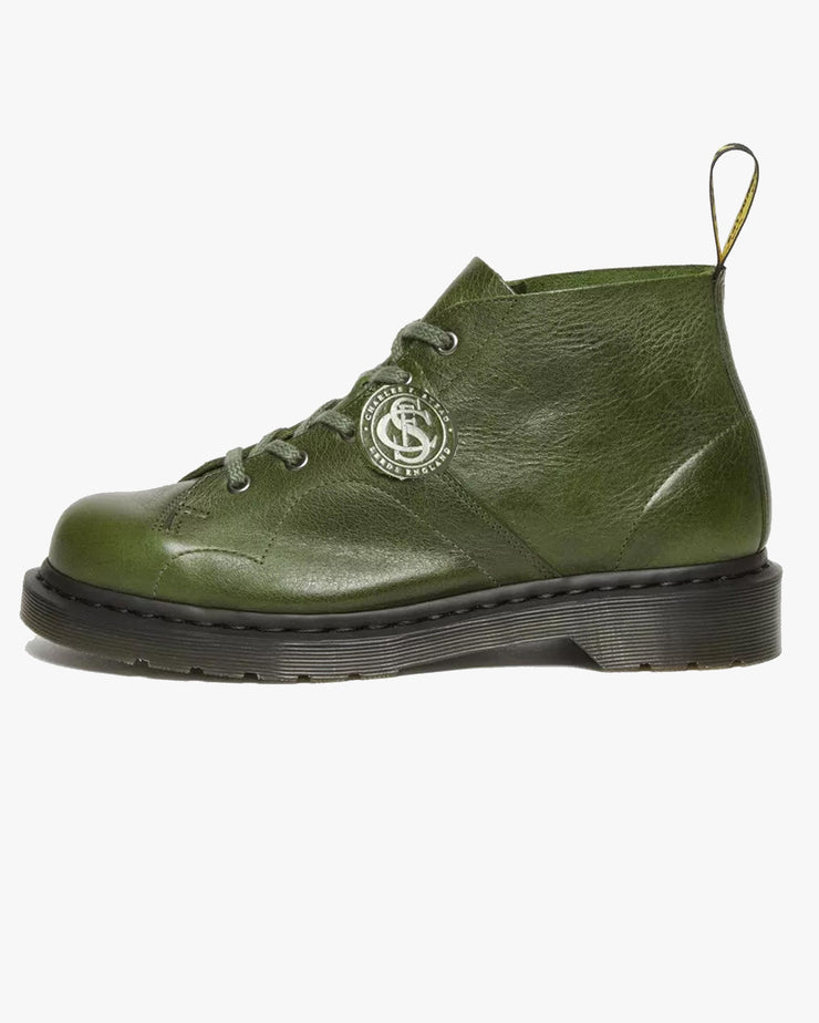 Dr Martens Archive Church Buckingham Leather Monkey Boots - Seaweed