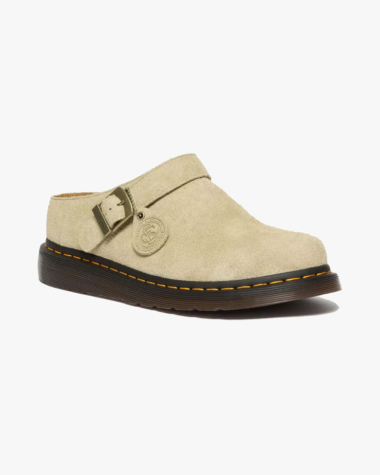 Dr Martens Archive Isham Desert Oasis Suede Mules - Parchment Beige