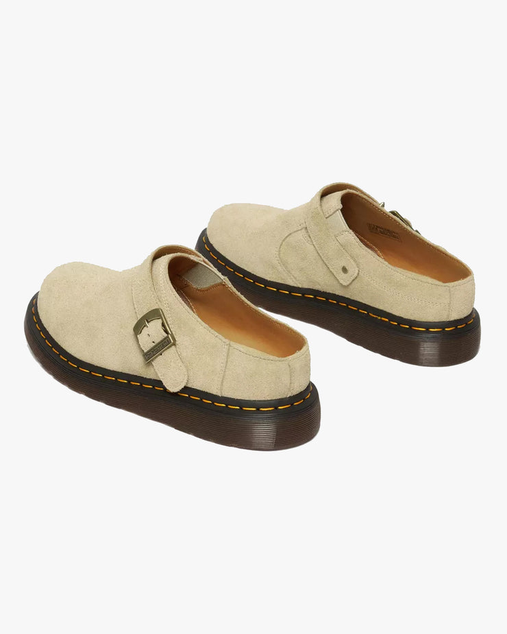 Dr Martens Archive Isham Desert Oasis Suede Mules - Parchment Beige