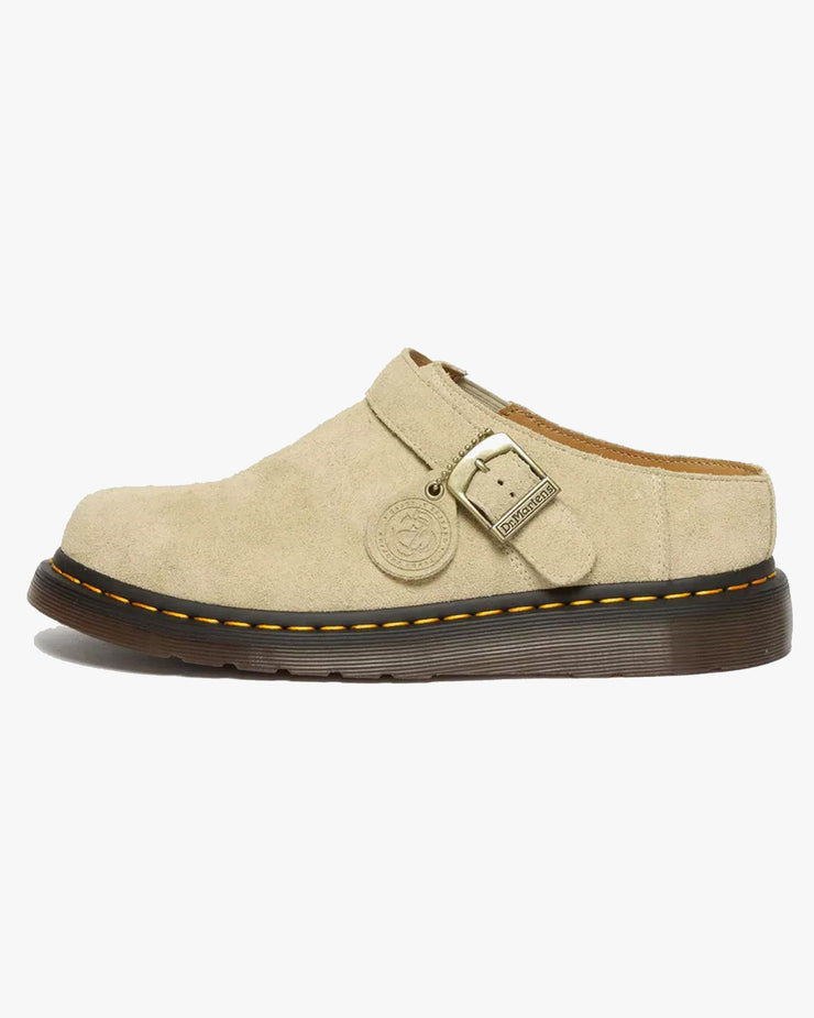 Dr Martens Archive Isham Desert Oasis Suede Mules - Parchment Beige