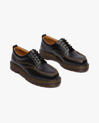 Dr Martens Archive Lowell 4-Eye Moc Toe Shoe - Black Analine Leather | Dr Martens Shoes | JEANSTORE